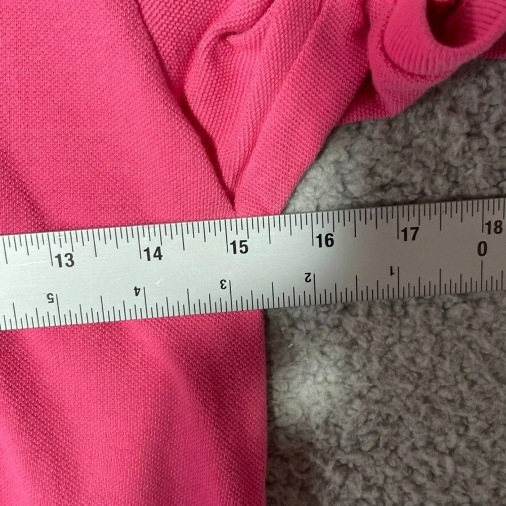 Aeropostale Polo Womens XS Pink Short Sleeve Logo Pique Casual Preppy Top 000684